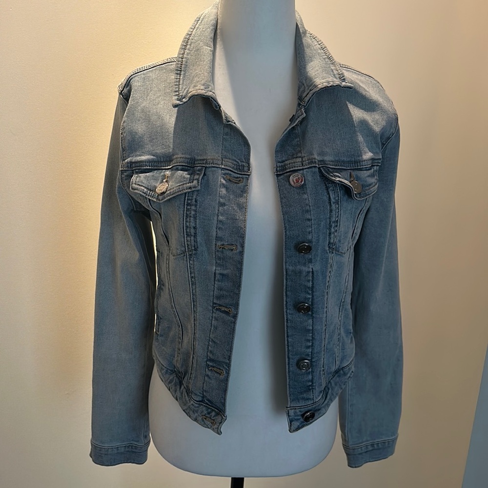 Guess denim cropped jacket